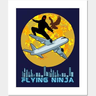 Flying Ninja - Funny Ninja Posters and Art